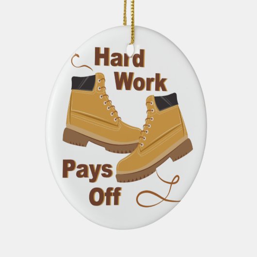 Harte Arbeit Keramikornament (Rechts)