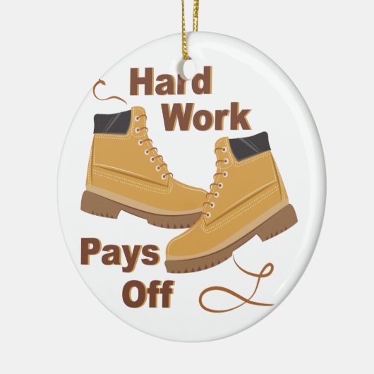 Harte Arbeit Keramikornament (Links)