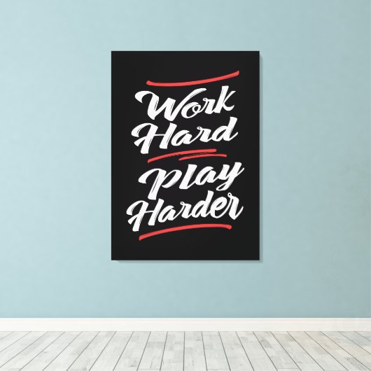 harte Arbeit Leinwanddruck (Insitu (Holzboden))