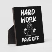 Harte Arbeit leistet Gym Workout Fitness Motivatio Fotoplatte (Vorderseite)