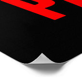 harte Arbeit macht Bodybuilding aus Poster (Ecke)