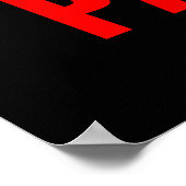 harte Arbeit macht Bodybuilding aus Poster (Ecke)