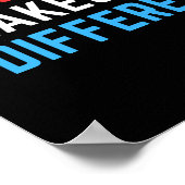 Harte Arbeit macht den Unterschied. Poster (Ecke)