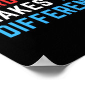 Harte Arbeit macht den Unterschied. Poster (Ecke)