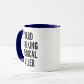 Harte Arbeit Medizin Biller Tasse (Vorderseite Links)
