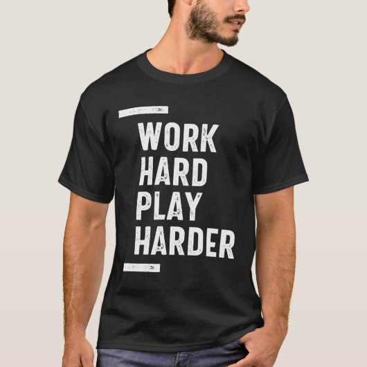 harte Arbeit - Motivierend Geschenk T-Shirt (Vorderseite)