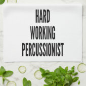 harte Arbeit Perkussionist Handtuch (Gefaltet)