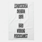 harte Arbeit Perkussionist Handtuch (Vertikal)