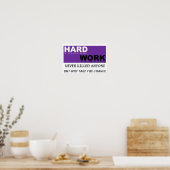 harte Arbeit Poster (Küche)
