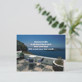 Harte Arbeit Postkarte (Stehend Vorderseite)