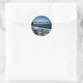 Harte Arbeit Runder Aufkleber (Tasche)