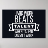 Harte Arbeit schlägt Talent, wenn Talent nicht fun Poster (Vorne)