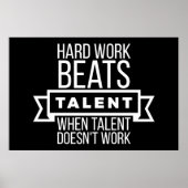 Harte Arbeit schlägt Talent, wenn Talent nicht fun Poster (Vorne)