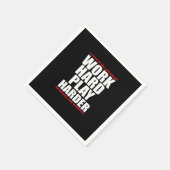 harte Arbeit Serviette (Ecke)