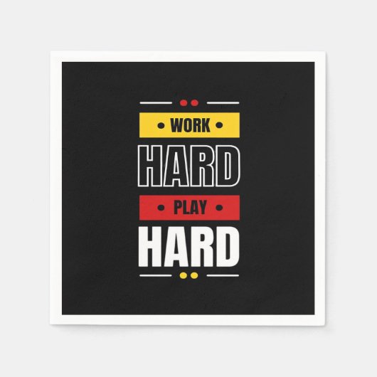 harte Arbeit Serviette (Vorderseite)