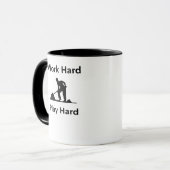 harte Arbeit - so hart arbeitende Klassik Tasse (Vorderseite Links)