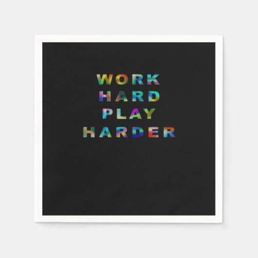 harte Arbeit, so hart klassisch Serviette (Vorderseite)