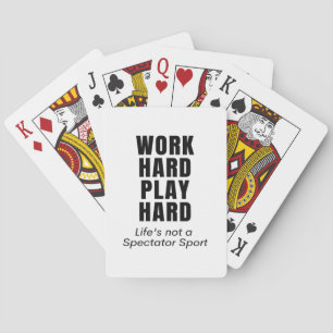 harte Arbeit so hart klassisch Spielkarten