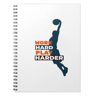 harte Arbeit, so harte Basketball-Spieler Classic Notizblock