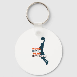 harte Arbeit, so harte Basketball-Spieler Classic Schlüsselanhänger