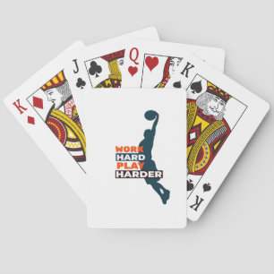 harte Arbeit, so harte Basketball-Spieler Classic Spielkarten