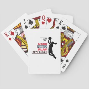 harte Arbeit, so harte Frauen Basketball Player Cl Spielkarten
