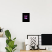 harte Arbeit, so harte Neon Classic Poster (Heimbüro)