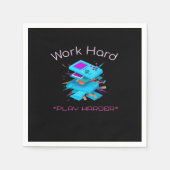 harte Arbeit - so hartes Zitat Serviette (Vorderseite)