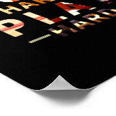 harte Arbeit und hartes, unverzichtbares Zitat Poster (Ecke)