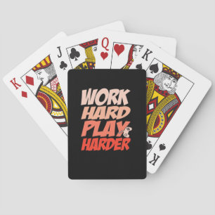 harte Arbeit - unerlässlich für den Arbeitstag Spielkarten
