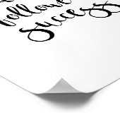 Harte Arbeit wird durch Erfolg verfolgt Poster (Ecke)