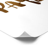 Harte Arbeit zahlt sich aus Poster (Ecke)