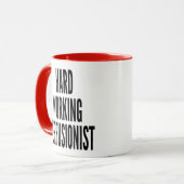 harte Arbeitsperson Tasse (Vorderseite Links)