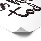 Harte berufstätige Mutter braucht Wein - lustiges  Poster (Ecke)