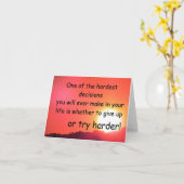 Härte Entscheidungen Karte (Gelbe Blume)