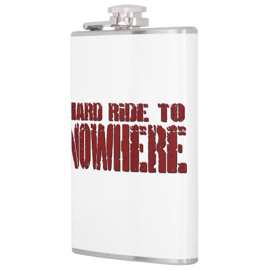 Harte Fahrt zur Nirgendwo-Flasche Flachmann (Links)