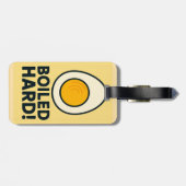 HARTE! Funny Hard Boiled Egg Spaß Gepäckanhänger (Rückseite horizontal)