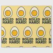 HARTE! Funny Hard Boiled Egg Spaß Geschenkpapier (Flach)