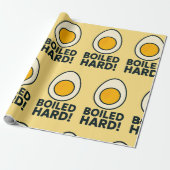 HARTE! Funny Hard Boiled Egg Spaß Geschenkpapier (Ungerollt)