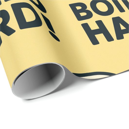 HARTE! Funny Hard Boiled Egg Spaß Geschenkpapier (Rolleneckpunkt)