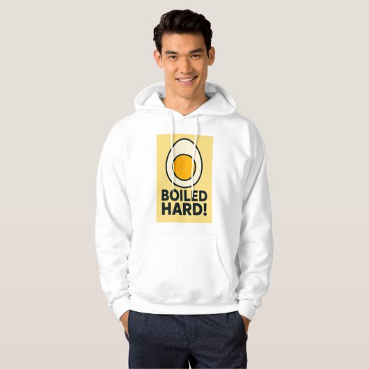 HARTE! Funny Hard Boiled Egg Spaß Hoodie (Vorne ganz)