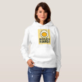 HARTE! Funny Hard Boiled Egg Spaß Hoodie (Vorne ganz)
