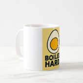 HARTE! Funny Hard Boiled Egg Spaß Kaffeetasse (Vorderseite Links)