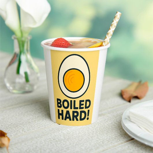 HARTE! Funny Hard Boiled Egg Spaß Pappbecher