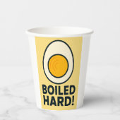 HARTE! Funny Hard Boiled Egg Spaß Pappbecher (Vorderseite)