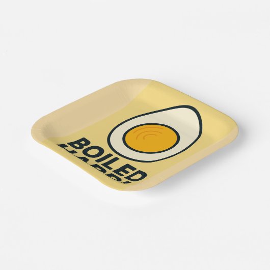 HARTE! Funny Hard Boiled Egg Spaß Pappteller (Gewinkelt)