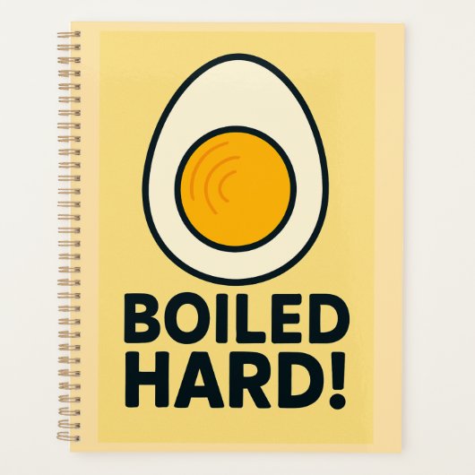 HARTE! Funny Hard Boiled Egg Spaß Planer (Vorderseite)
