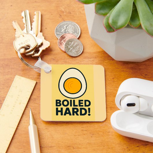 HARTE! Funny Hard Boiled Egg Spaß Schlüsselanhänger
