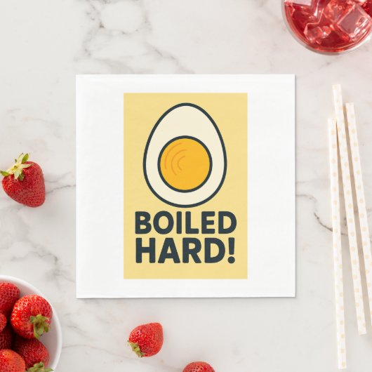 HARTE! Funny Hard Boiled Egg Spaß Serviette (Beispiel)