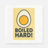 HARTE! Funny Hard Boiled Egg Spaß Serviette (Vorderseite)